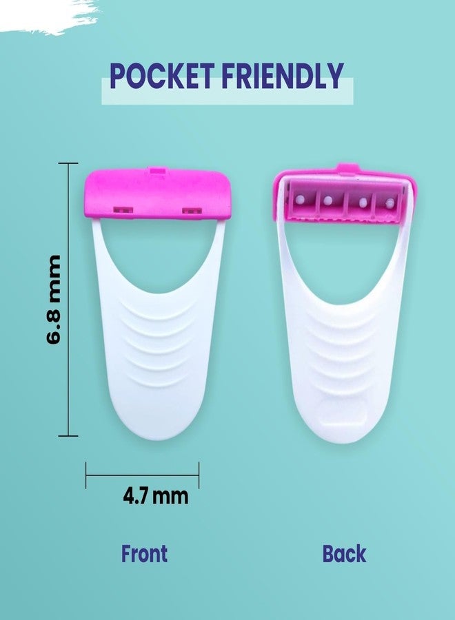 Acupunctoreum Bikini Shaving Razor For Women,Under Arms, Hand, Leg, Thai Hair Cleaner Waxing for Women, Bikini Shaving Razor For Women & girls (Pack of 3) - Image 2